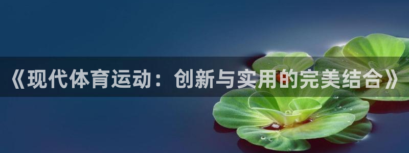 杏耀体育注册平台：《现代体育运动：创新与实用的完美结合》
