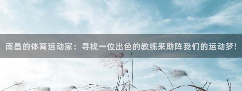 杏耀2登录：南昌的体育运动家：寻找一位出色的教练来助阵我们的运动梦!